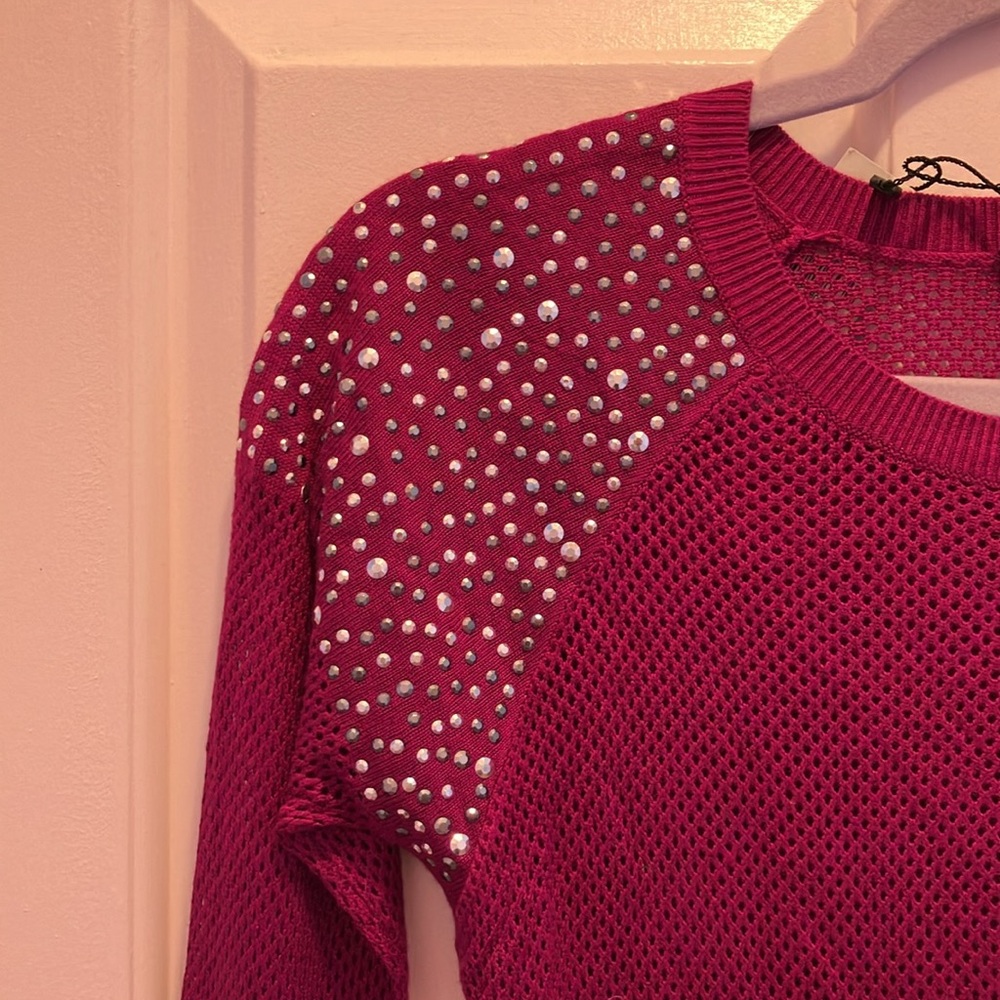 Express Embellished Rayon Top - Picture 10 of 11